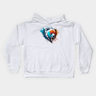 Graffiti Paint Grizzly Bear Creative Kids Hoodie